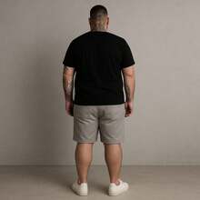 EVOLUTION PLAY Kit 2 Bermuda Shorts Twill Men's Plus Size 48 Or 58 Extra Large - Black-gray - View 8
