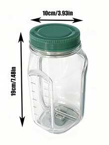 1个便携式侧开式沙拉盒，带盖 - 多功能食品收纳盒，适用于家庭、户外、旅行和聚会，可用作便当盒、零食盒和面包盒，是学生和同事的理想礼物，时尚家居必备品