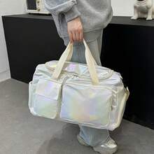 Bolsa De Viaje Separación Seca Y Húmeda Fitness Gym Deporto Gran Capacidad Gran Capacidad Durante La Noche Fin Semana Equipador Viajes Weekender Fitness Gym Sport Para Diariamente - Azul - Ver 3