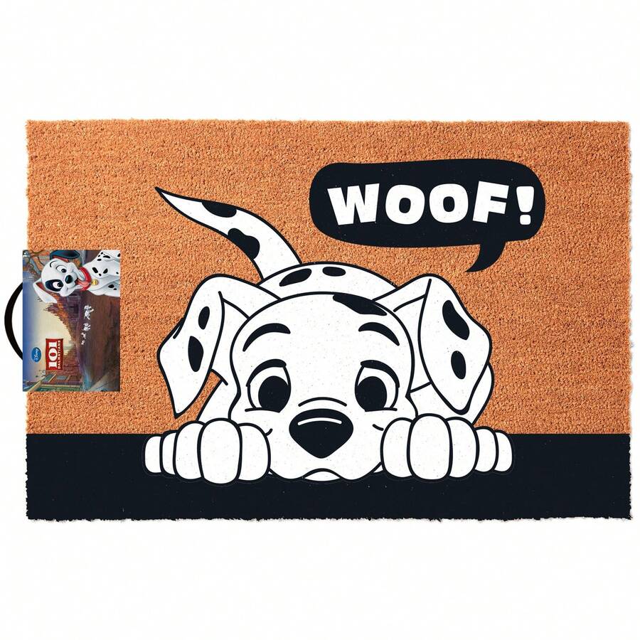 Grupo Erik Erik Group Disney 101 Dalmatians Doormat - Original Home Entrance Doormat: Home Entrance Mat, Home Decor | Non-Slip And Waterproof Coconut Fiber Home Entrance Mat (40x60cm) - Burnt Orange - View 1
