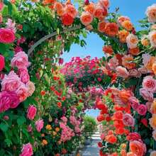 Transforma tu jardín en un paraíso iluminado por el sol: 105 piezas de semillas de rosas vibrantes – ¡fáciles de cultivar, florecen sin parar y tienen una fragancia impresionante! - 105 piezas (M001#3) - Ver 4