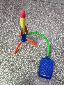 1 pieza Juguete de lanzamiento de cohete con pedal, juego interactivo para padres e hijos. Ángulo ajustable, se puede cambiar a múltiples ángulos para lanzar. Preparando regalos de cumpleaños y fiestas para niños (algunas partes se envían al azar) - Multicolor - Ver 7