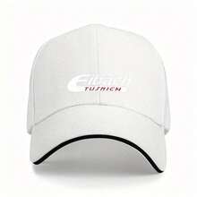 1pc Eibach Men'S Baseball Cap With Red "Eibach" Text - Lightweight, Breathable Polyester, Machine Washable - Ideal For Fitness & Outdoor Sports, Casual Style, Baseball Cap - trắng - Xem 13