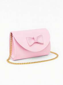 Women's Bow Tie Bag, Cute, Modern, Compact And Comfortable - 淺粉色 - 查看 3