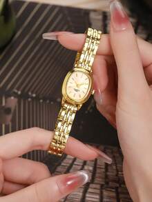 LIANDU LIANDU Đồng hồ nữ nhân dịp Ngày của Mẹ, Thời trang, Sáng tạo, Đa năng, Nhỏ gọn, Đồng hồ thạch anh cá nhân hóa dành cho nữ, Thích hợp đeo hàng ngày, Quà tặng sinh nhật, Mùa tựu trường, Lễ Tạ ơn, Những dịp lãng mạn, Món quà hoàn hảo - Vàng - Xem 2