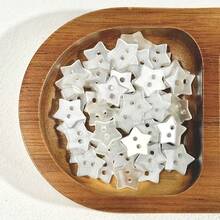 15/25 piezas Botones con forma de estrella y luna perlados, accesorios de ropa, manualidades hechas a mano, decoración DIY - Multicolor - Ver 7