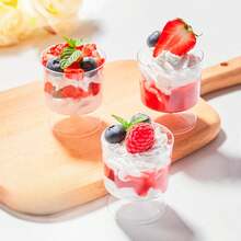10pcs 150ml High Quality Dessert Cups (Please Confirm The Specifications And Size Before Purchasing). These Plastic Party Cups Are Suitable For Holding Concentrated Coffee, Tiramisu Pudding, Cheesecake, Mousse, Cake Decorations, Etc. They Are Reusable And Suitable For Birthday Parties, Weddings, Halloween, New Year And Christmas Occasions. (Plastic Cups - Cake Cups - Wedding Decor - Birthday Decor) - Multiple Colors/random Styles - View 3