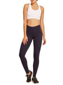 Women's Premium Cotton Leggings Ankle Length With High Wide Waistband S-3XL High Waisted Leggings Full Length Regular & Plus Size No See-Through Athletic Workout Running Cycling Yoga Pants For Women Tummy Control Activewear Shapewear Womenswear - 藏蓝色 - 查看 2