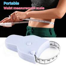 Self-Retractable Body Measuring Tape With Y-Shaped Handle - 60 Inch Soft Flexible Fiberglass Tape Measure For Accurate Weight Loss, Fitness, Sewing & Tailoring, Waist Arm Leg Chest Circumference Tracking - White - View 3