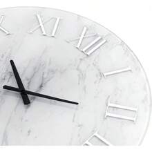 Modern Wall Clock - 23.62 Inch Frameless Marble Glass Wall Clock With Roman Numerals, Non-Ticking Large  Decorative Clock - SF-MC585 - Xem 7