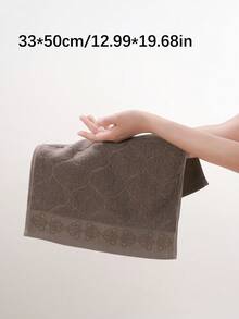 QIBHI 3条/1件装 100%纯棉纯色毛巾/面巾/浴巾,100%纯棉毛巾布,浴室浴巾/毛巾,客用毛巾,柔软吸水棉巾,适用于浴室、酒店、健身房、旅行、礼品、沙龙、运动、户外、海滩、学校、返校季、旅行配件、家居用品、毛巾、护肤 - 奶咖色 - 查看 13