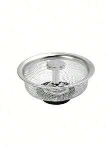 1/2pcs Stainless Steel Sink Filter With Plug - Upgraded Kitchen Water Filter, Easy To Install, Effectively Filters Food Particles And Debris, Durable, Suitable For Modern Kitchens, Kitchen Sink Accessory - Multicolor - View 8