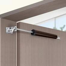 Heavy Duty Door Closer With Adjustable Speed, Polished Metal Surface, Automatic Closing - Ensures Home Safety