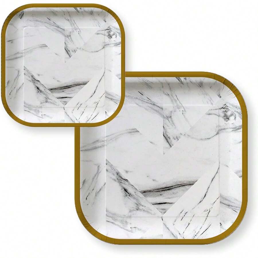 T.STORIES - Platos Desechables Elegantes - Vajilla Navideña - Platos Desechables Navideños - Vajilla Navidad - Vajillas Navideñas Elegantes - Bl 24 PZAS DE CARTÓN - 1 - Ver 1