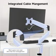 Monitor Mount Gas Spring Monitor Arm Desk Mount Fully Adjustable Fits 17 20 22 23 24 26 32 Inch Monitors Weight Capacity Up To 22 Lbs - Màu xanh lam - Xem 7