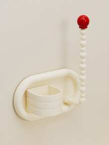 1pc Hair Comb Storage Rack, Hair Band Storage Rack, 2 In 1 Storage Rack, No Drilling Required, Suitable For Most Combs, Suitable For Home Or Salon Use, Space-Saving Hygienic Design, Suitable For Showers And Sinks, Bathroom Wall-Mounted Storage Rack - Multicolor - View 9