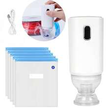 RAF 便携式真空封口机，快速加热，USB充电，真空密封防潮防异味，适用于厨房、旅行和野餐时密封食物。秋冬季、万圣节和感恩节特惠。 - 彩色 - 查看 12