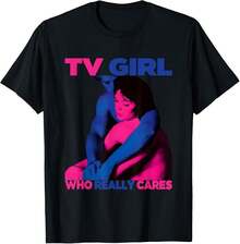 CwqlzXaiQwq TV Girl Album Frenchs Exit Who Really Cares Design T-Shirt - Black - View 1