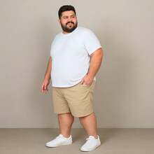 EVOLUTION PLAY Kit 2 Bermuda Shorts Twill Men's Plus Size 48 Or 58 Extra Large - Beige-khaki - View 5