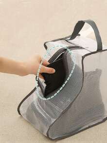 Bolsa de Armazenamento Transparente para Sapatos e Botas, Bolsa de Armazenamento de Botas, Bolsa de Armazenamento de Sapatos À Prova d'Água e à Prova de Poeira, Bolsa de Armazenamento Portátil e Dobrável, Organização de Armazenamento de Sapatos, Reutilizável, Protetores de Sapato, Itens Domésticos, Itens Essenciais para o Lar, Acessórios de Viagem