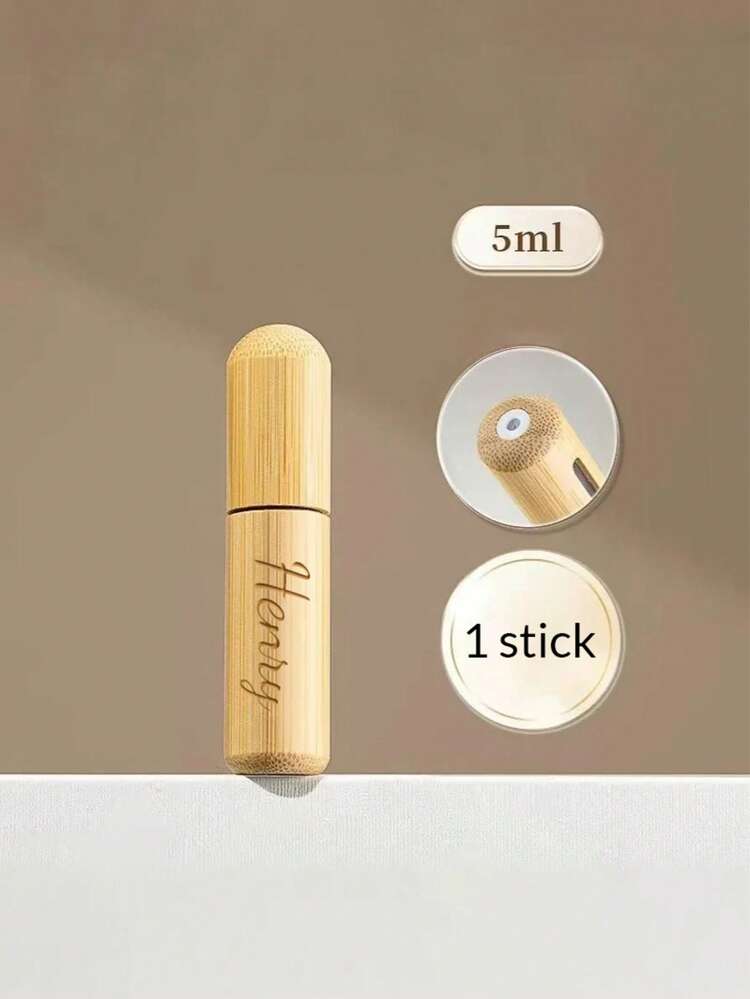 5ml Refillable Perfume Atomizer Spray Bottle, Customized Perfume Spray Bottle, Luxury Perfume Spray Bottle, Travel Perfume Decanting Bottle, Portable Perfume Decanting Bottle, Perfume Atomizer Bottle With Bamboo Shell, Small Refillable Sprayer Bottle, Customized Portable Sprayer Bottle, Gift For Girlfriend, Birthday, Bestie, Female Friends, Coworkers, Christmas, Thanksgiving, Mother's Day, April Fool's Day, Easter, Valentine's Day, New Year - 5ml - View 10