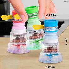 1 Faucet Filter, Universal Faucet Filter, Extended Extender, Kitchen Faucet Filter, Splash-Proof Extender. Suitable For Kitchen Use, Perfect For Washing Vegetables And Dishes. Bathroom Basin Faucet Extender. Rotatable Faucet Extender, Supports Both Hot And Cold Water. Kitchen Water-Saving Tool. Universal Interface Faucet Filter With 360° Rotation. Universal 360° Rotating Filter, Suitable For Faucets With Diameters Of 15-32mm. Removable And Washable Filter Cartridge. 360° Rotating Filter, Reusable For 3-6 Months. Faucet Extender, Splash-Proof, Water-Saving. Tool-Free Installation. 360° Rotating Faucet Filter. - Random - View 6