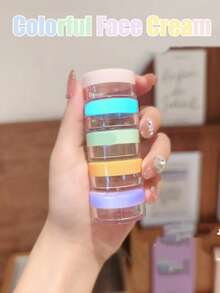 5 lọ/bộ 10g lọ đựng kem màu du lịch, lọ đựng mẫu kem dưỡng ẩm mỹ phẩm, lọ nhựa du lịch có thể nạp lại có nắp đựng kem dưỡng da, kem chống nắng, kem - Màu ngẫu nhiên - Nhiều màu - Xem 3
