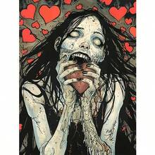 DIY Diamond Painting Kit 5D Diamond Art For Beginners And Adults Round Full Drill Dot Art Gem Art Wall Decor 11.8x15.8in