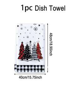1pc/2Pcs Christmas Dish Towels,Kitchen Towels With Christmas Tree Snowflake Design,Kitchen Towel Set,Christmas Terry Cloth,Merry Christmas Decoration,Xmas Decor, Decor, Decor,Christmas Decorations For Home,Kitchen Accessories,Cleaning Supplies,Kitchen Items,Kitchen Organization