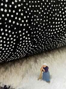 1 buc covor de baie din lână artificială cu model curcubeu, covor de baie absorbant, covor de baie pentru casă, covor de baie, decor de toaletă, decor de Crăciun, covor de bucătărie - Multicolor - Vizualizare 5