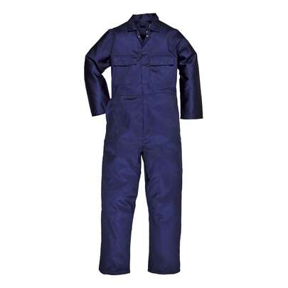 Portwest Mens Euro Work Polycotton Coverall (S999) / Workwear (Pack Of 2) (Navy) - 65% Polyester/35% Cotton - (RW6973)