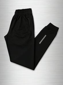 Dry Fit Jogger Pants With Elastane – Performance, Style And Freedom Of Movement Casual Gym Leisure And Fun - Black - View 1