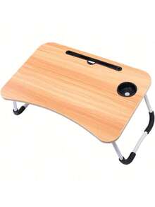 Portable Laptop Table Foldable Home Office Bed And Sofa Stand - 棕色 - 查看 2