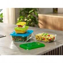 Joseph Joseph Nest Glass Storage 4piece Set MultiColour - BlueGreenYellow - View 4