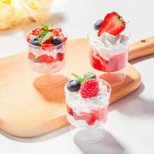 10pcs 150ml High Quality Dessert Cups (Please Confirm The Specifications And Size Before Purchasing). These Plastic Party Cups Are Suitable For Holding Concentrated Coffee, Tiramisu Pudding, Cheesecake, Mousse, Cake Decorations, Etc. They Are Reusable And Suitable For Birthday Parties, Weddings, Halloween, New Year And Christmas Occasions. (Plastic Cups - Cake Cups - Wedding Decor - Birthday Decor) - Multiple Colors/random Styles - View 10