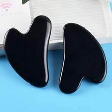 Gua Sha Facial Tools Black Guasha Tool Gua Sha Jade Stone For Face Skincare Facial Body Tensions Reduce Puffiness Festive Gifts