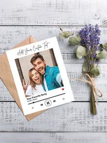 个性化照片卡、定制照片和歌曲卡、个性化音乐卡、个性化生日和母亲节卡、定制照片卡（带信封）、个性化生日卡、周年纪念卡、男朋友/女朋友爱情卡、创建您自己的生日照片卡、最好的朋友照片纪念卡、情侣照片纪念卡 - 音樂賀卡 - 查看 3