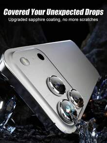 1 Set, Anti-Scratch Ultra-Clear Silver Tempered Glass Camera Lens Protector - Compatible With IPhone/17/17 Air/17 Pro/17 Pro Max, 15 Pro Max, 14 Plus, 13, 12, 11, 15 Pro, 15 Plus, 14 Pro - Perfect Fit, No Gaps, Advanced Adhesive Material, Easy Installation.