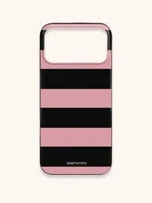 Retro Geometric Striped Phone Case, SECRET FACTORUS Fashionable Pattern Protective Cover, Compatible With IPhone 17 / 17 Air / 17 Pro / 17 Pro Max, And Galaxy Phones, Compatible With S26/S26 PLUS/S26 Ultra - Multicolor - View 73