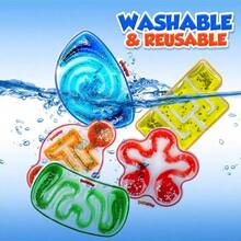 1/2/3/4/6/12 Pcs Kids Squeeze Stress Relief Toys, Soft Sensory Tubes With Maze Beads, Colorful Slime, Glitter, Anxiety Relief, Suitable For Easter Basket Filler, Classroom Rewards, Kids Prizes, School Supplies - Multicolor - View 5