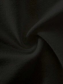 男童经典休闲百搭黑色刺绣纯棉卫衣，可单穿或叠穿 - 黑色 - 查看 11