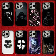 Funda de teléfono COD  G-Ghost para iPhone 17 16 15 14 13 12 11 Ais/Pro/Max/Plus, gris, mate, a prueba de golpes, suave - z6 - Ver 1