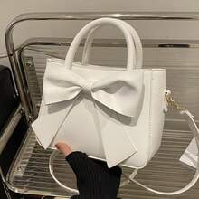 2026 New Bowknot Handbag, Fashionable And Versatile, Suitable For Party And Dinner, Women's Messenger Bag,Handbags - trắng - Xem 4