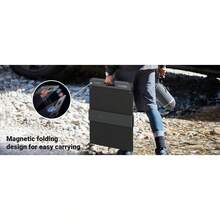 Panel Solar Plegable 100W Recomendado para el Power Station Portable de 600W  Resistente Al Agua Y Cable XT60 Macho a Macho 2 - 15113 - Negro - Ver 8