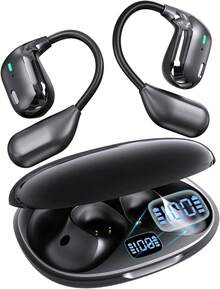 Auriculares de Traducción en Tiempo Real – Auriculares Traductores de 156 Idiomas, Aplicación Gratuita con 4 Modos Inteligentes y Asistente de IA, Auricular Abierto Ultraligero para Viajes, Negocios y Aprendizaje de Idiomas (Negro Tinta) - Tinta negra - Ver 11