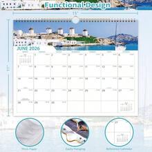 2026 Calendar - 18 Months Wall Calendar 2026 - 2027, January 2026 - June 2027, 2026 - 2027 Calendar With 15x 11.5 Thick Paper, Twin - Wire Binding Hanger, Julian Dates - 最初的 - 查看 5