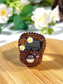 Exquisite Floral Rhinestone Electronic Ring Counter (Reset Function, Adjustable Ring) + Ring Counter, Multiple Colors Available (Suitable For Ramadan Prayer, Sports Counting, Holiday Gifts) - Multicolor - View 19