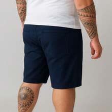 EVOLUTION PLAY Kit 2 Bermuda Shorts Twill Men's Plus Size 48 Or 58 Extra Large - Blue-ochre - View 3