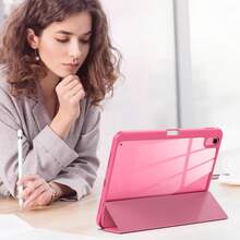 Protective Case Compatible With Ipad (A16) 11th Gen 11-Inch (2025) And IPad 10th Gen 10.9-Inch (2022), With Apple Pencil Holder, Ultra-Thin Transparent Back Cover, Auto Wake/Sleep Function, Watermelon Pink. Excellent Protection: Effectively Prevents Scratches, Stains And Dust On IPad A16 (2025). Rigid PC Back Panel And Shock-Absorbing TPU Frame Provide Outstanding Protection. - Multicolor - View 9