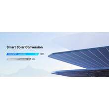Panel Solar Plegable 100W Recomendado para el Power Station Portable de 600W  Resistente Al Agua Y Cable XT60 Macho a Macho 2 - 15113 - Negro - Ver 7